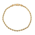 3mm Rope Bracelet in 10K Yellow Gold (7.50 In) 2.30 Grams - Sticky add to cart bar