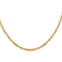 10K Yellow Gold 5mm Rope Necklace 26 Inches 11.4 Grams