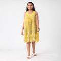 Tamsy Yellow Solid Tunic - One Size Fits Most - Sticky add to cart bar