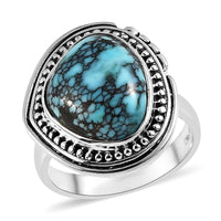 Artisan Crafted Blue Moon Turquoise Ring in Sterling Silver (Size 10.0) 4.75 ctw