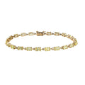 LUXORO 10K Yellow Gold Premium Chrysoberyl Tennis Bracelet (7.25 In) 3 Grams 5.75 ctw - Sticky add to cart bar