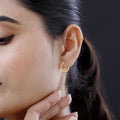 10K Yellow Gold 15x1.5mm Diamond-cut Hoop Earrings 0.70 Grams - Sticky add to cart bar