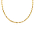 10K Yellow Gold 5mm Rope Chain Necklace 24 Inches 13.8 Grams - Sticky add to cart bar