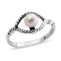 BALI LEGACY Freshwater Pearl Ring in Sterling Silver (Size 10.0)