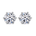 14K White Gold Luxuriant Lab Grown Diamond G-H SI Solitaire Stud Earrings 1.00 ctw - Sticky add to cart bar