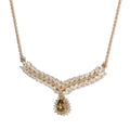 Premium Golden Tanzanite and Multi Gemstone Necklace 18 Inches in Vermeil Yellow Gold Over Sterling Silver 3.75 ctw - Sticky add to cart bar