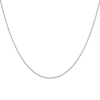 Italian Sterling Silver Rope Necklace 30 Inches 3.60 Grams