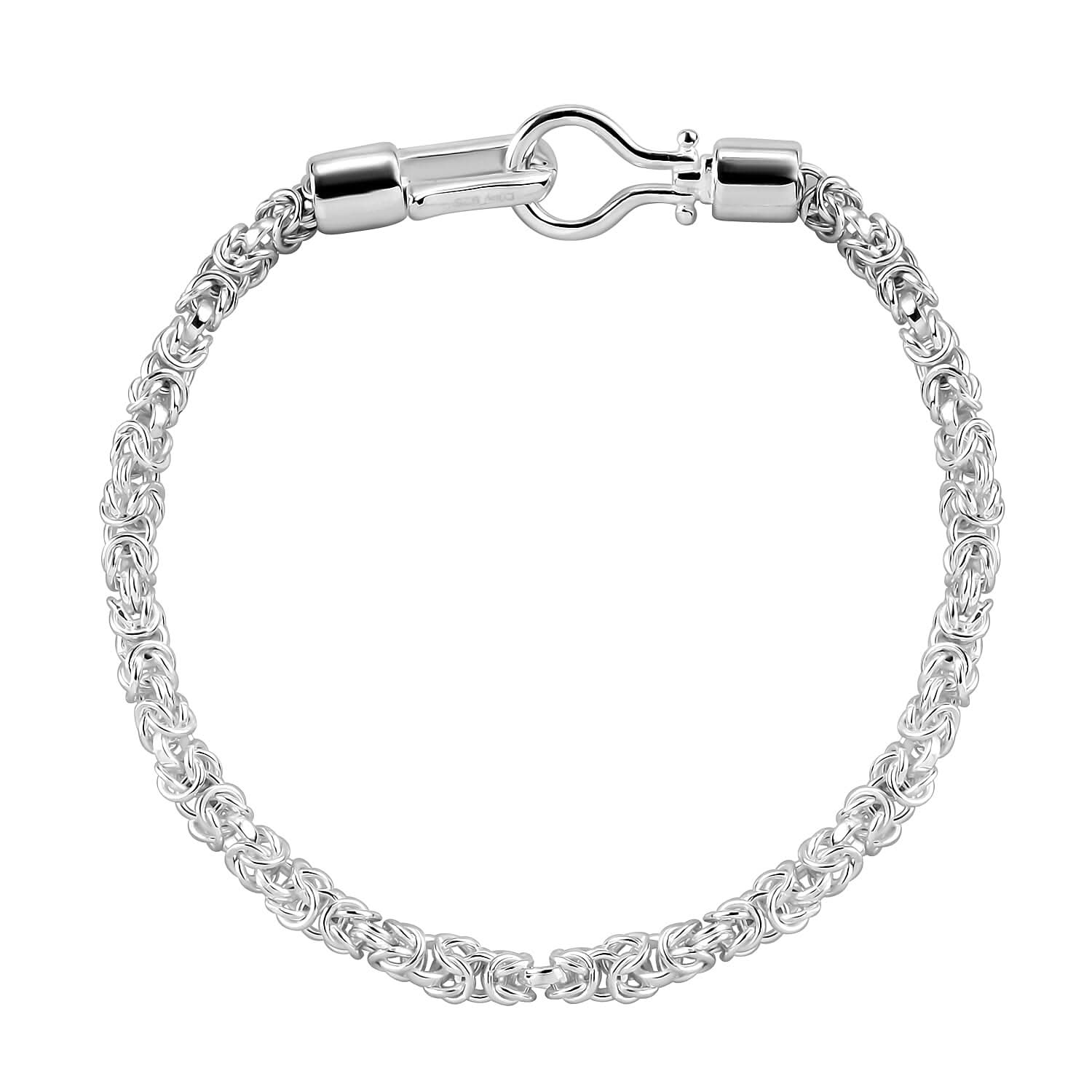 Bali Legacy Sterling Silver Byzantine Bracelet (7.25 In) 9.70 Grams