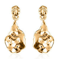Luxoro 10K Yellow Gold Nugget Dangle Earrings 1.10 Grams