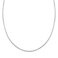 Italian Sterling Silver Rice Moon Necklace 20 Inches 6.3 Grams - Sticky add to cart bar