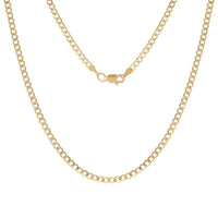 10K Yellow Gold 2.5mm Curb Chain Necklace 18 Inches 2.7 Grams