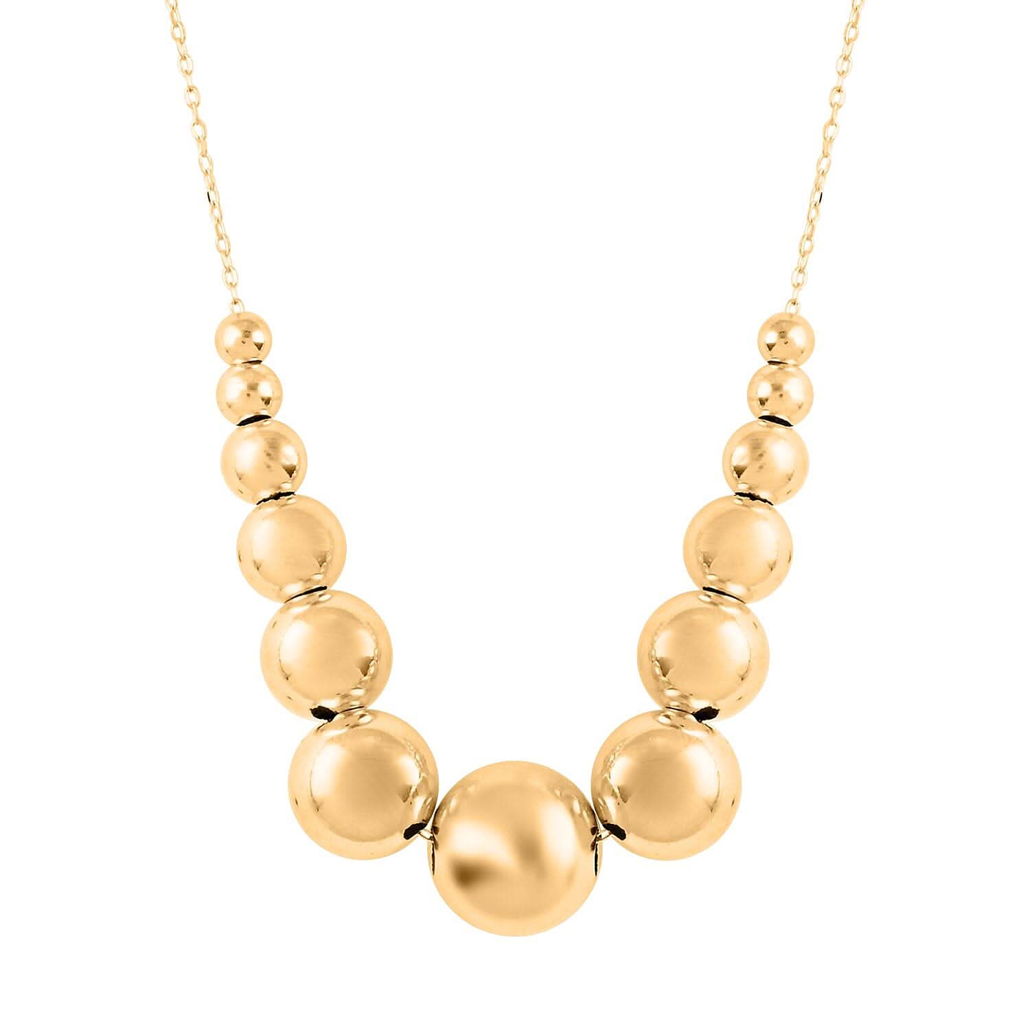 Sfera Italian 14K Yellow Gold Necklace 18 Inches 1.25 Grams