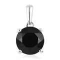 Thai Black Spinel Solitaire Pendant in Sterling Silver 3.25 ctw - Sticky add to cart bar