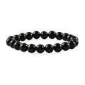 Shungite Beaded Stretch Bracelet 121.00 ctw - Sticky add to cart bar