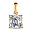 Mother's Day Special Luxoro 10K Yellow Gold Asscher Cut Moissanite Solitaire Pendant 2.50 ctw - Sticky add to cart bar