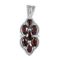 Karis Mozambique Garnet Pendant in Platinum Bond 2.00 ctw - Sticky add to cart bar