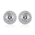LUXORO 10K White Gold 120 Facets Moissanite Stud Earrings 2.00 ctw - Sticky add to cart bar