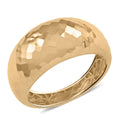 Mille Specchi Italian 10K Yellow Gold Hammered Tapered Ring 2.25 Grams - Sticky add to cart bar