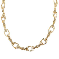 Love Knot Italian 10K Yellow Gold Necklace 28 Inches 14.60 Grams