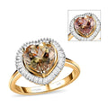DOORBUSTER LUXORO 14K Yellow Gold AAA Turkizite, Diamond  (G-H, I1) Ring (3.40 g) 2.16 ctw - Sticky add to cart bar