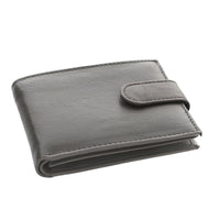 Black Genuine Leather RFID Men's Wallet (8.5"x3")