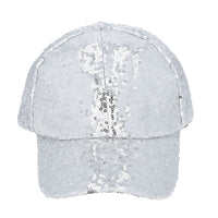 Black Color Sequince Baseball Cap