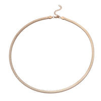 Shrimp Chain Necklace (24-26 Inches) in ION Plated RG Stainless Steel (20.50 g)