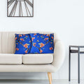 Home Innovations Set of 2 Blue Floral Digital Printed Recycled PET Polyester Double Matte Cushion Covers (17"x17") - Sticky add to cart bar