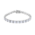 Moissanite Tennis Bracelet in Vermeil Yellow Gold Over Sterling Silver (7.25 In) 13.35 Grams 16.00 ctw - Sticky add to cart bar