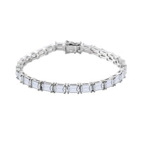 Moissanite Tennis Bracelet in Vermeil Yellow Gold Over Sterling Silver (7.25 In) 13.35 Grams 16.00 ctw