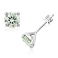Moissanite Stud Earrings in Platinum Over Sterling Silver 2.00 ctw - Sticky add to cart bar