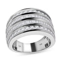10K White Gold G-H SI Diamond Multi Row Ring 8.80 Grams 2.00 ctw - Sticky add to cart bar