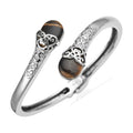 Red Agate Cuff Bracelet in Stainless Steel (6.75 In) 9.60 ctw - Sticky add to cart bar