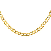 10K Yellow Gold Cuban Chain Necklace, Gold Necklace, Cuban Chain, Gold Chain, Matinee Length Necklace
