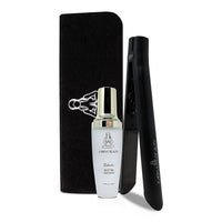 Karma Beauty Special- Supreme Ceramic 2.0 Flat Iron (Black) with Biotin Hair Serum and Heat Resistant Mat Bundle (Ships in 12-14 days)