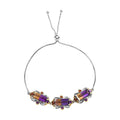 AAA Anahi Ametrine and Multi Gemstone 11.85 ctw Bolo Bracelet in Vermeil Yellow Gold and Platinum Over Sterling Silver - Sticky add to cart bar