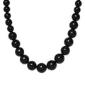 Elite Shungite Beaded Necklace 20 Inches in Sterling Silver 363.00 ctw - Sticky add to cart bar