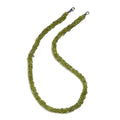 Arizona Peridot Chips Beaded Necklace 20 Inches in Sterling Silver 207.50 ctw - Sticky add to cart bar