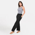 TAMSY Black Wide-Leg Pants - L - Sticky add to cart bar