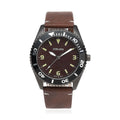Strada Japanese Movement Watch with Brown Faux Leather Strap (43mm) (8.25-9.25Inches) - Sticky add to cart bar