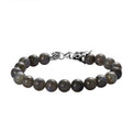 Artisan Crafted Malagasy Labradorite Beaded Bracelet in Sterling Silver (7.25 In) 82.25 ctw - Sticky add to cart bar