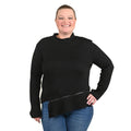 TAMSY Black Turtleneck Sweater - (S) - Sticky add to cart bar