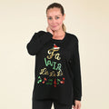 TAMSY Black Christmas Sweater - (S) - Sticky add to cart bar