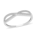 Diamond Accent Infinity Ring in Platinum Over Sterling Silver - Sticky add to cart bar