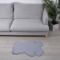 HOMESMART Black Bear Shape Rug (23.5"x31")