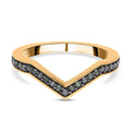 Green Diamond Wishbone Ring in Vermeil YG Over Sterling Silver 0.25 ctw - Sticky add to cart bar