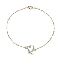 Luxoro 14K Yellow Gold G-H I2 Diamond Bracelet (7.25 In) 0.15 ctw