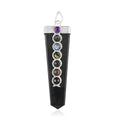 Elite Shungite and Multi Gemstone Sevan Chakra Pendant in Silvertone 32.65 ctw - Sticky add to cart bar