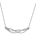Diamond Necklace 20 Inches in Platinum Over Sterling Silver 0.25 ctw - Sticky add to cart bar