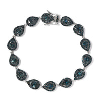 Natural Champagne Diamond Bracelet in Vermeil Rose Gold Over Sterling Silve (7.50 In) 4.00 ctw (Del. 7-10 Days)